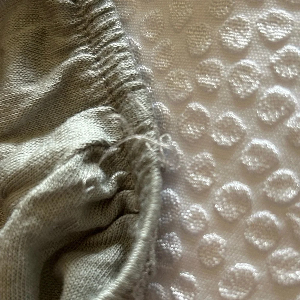 NWT chaser heather gray flutter top - open back s… - image 3